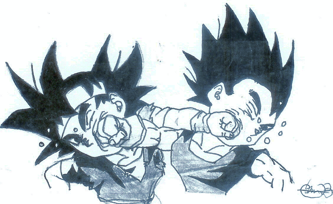 Goku jr vs. Vegeta jr