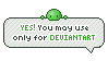 Stamp: Yes Only for DeviantART