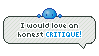 Stamp: Critique Please by SimplySilent