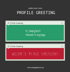 Profile Greeting v2 [BROKEN]