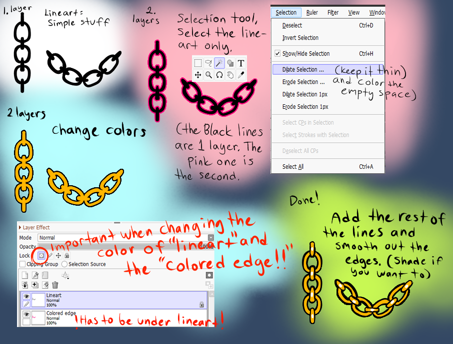 Draw Chain Loop How To Draw Chain Easily And Quickly (P. SAI2) by BeastOfEuthanasia on ...