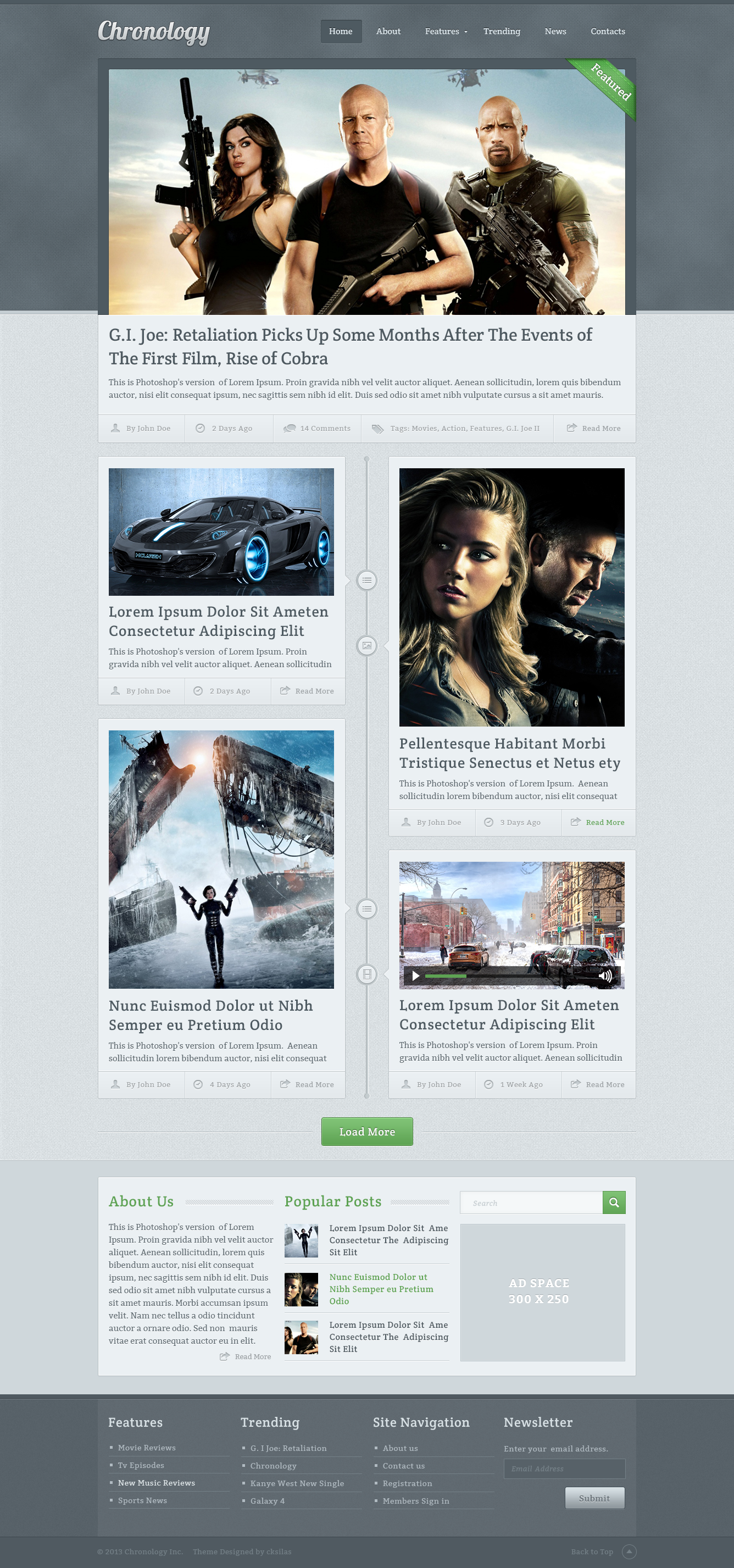 Chronology WordPress Theme Design