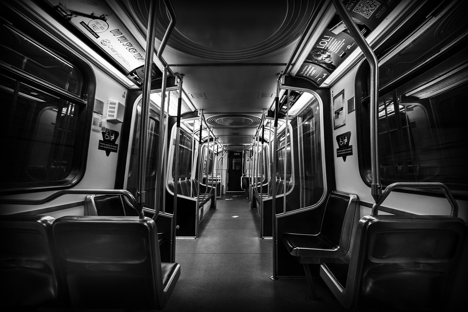 Empty Subway Car