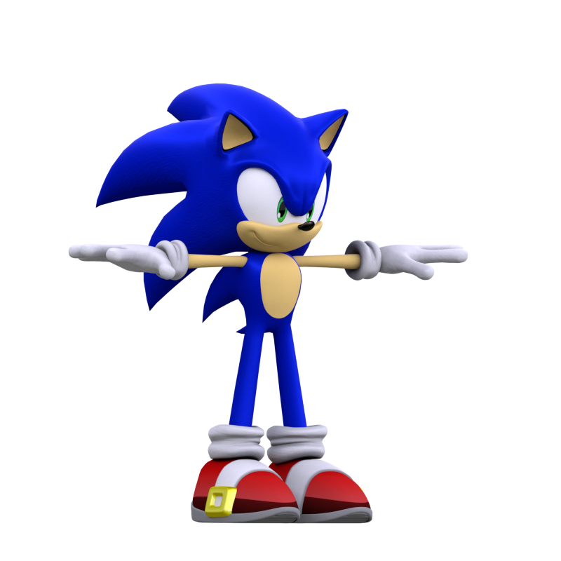 Sonic - Test Render by ModernLixes on DeviantArt