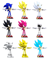 Sonic the Hedgehog Forms  - Test Renders