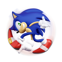 Sonic Adventure Pose(Transparent)