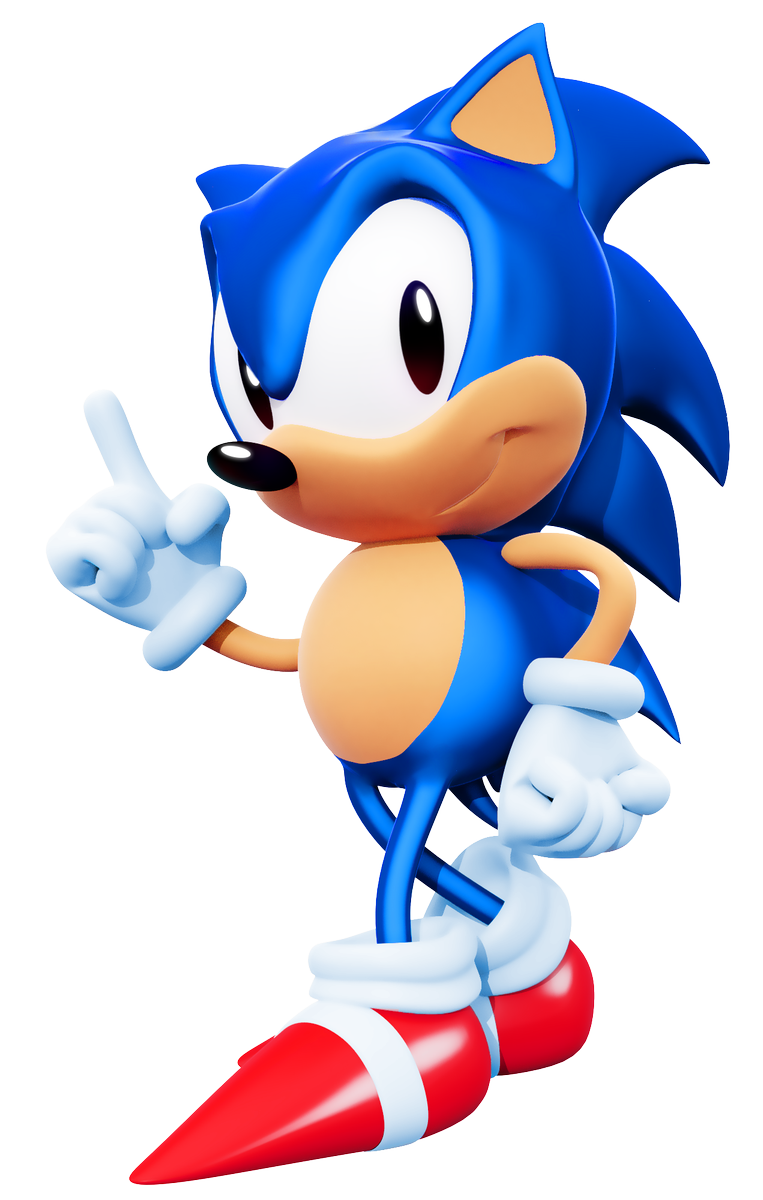 Classic Sonic  Mania Render by bandicootbrawl96 on DeviantArt