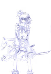 girl with sword X.x