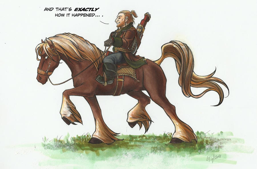 DA2 - Horseback Varric