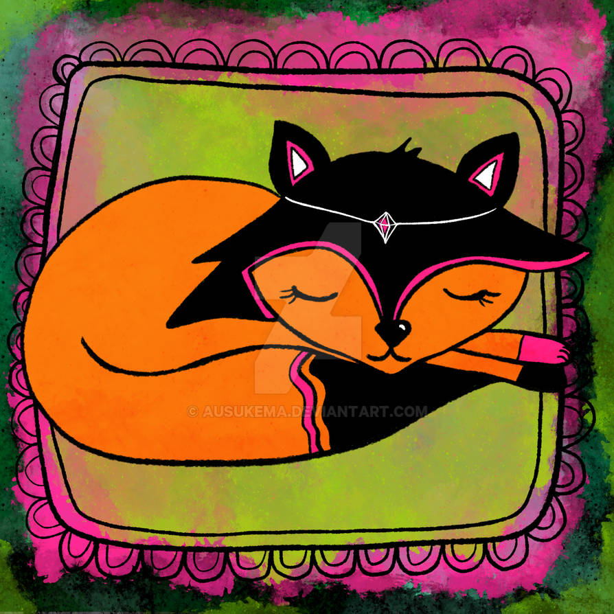 Sleeping fox princess by Ausukema on DeviantArt