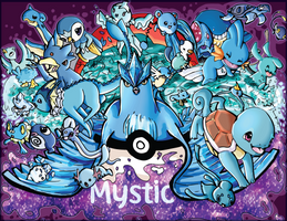 TEAM MYSTIC! 26 Pokemon(Print for sale+Speedpaint)