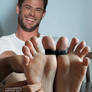 Commission: Chris Hemsworth foot tickling