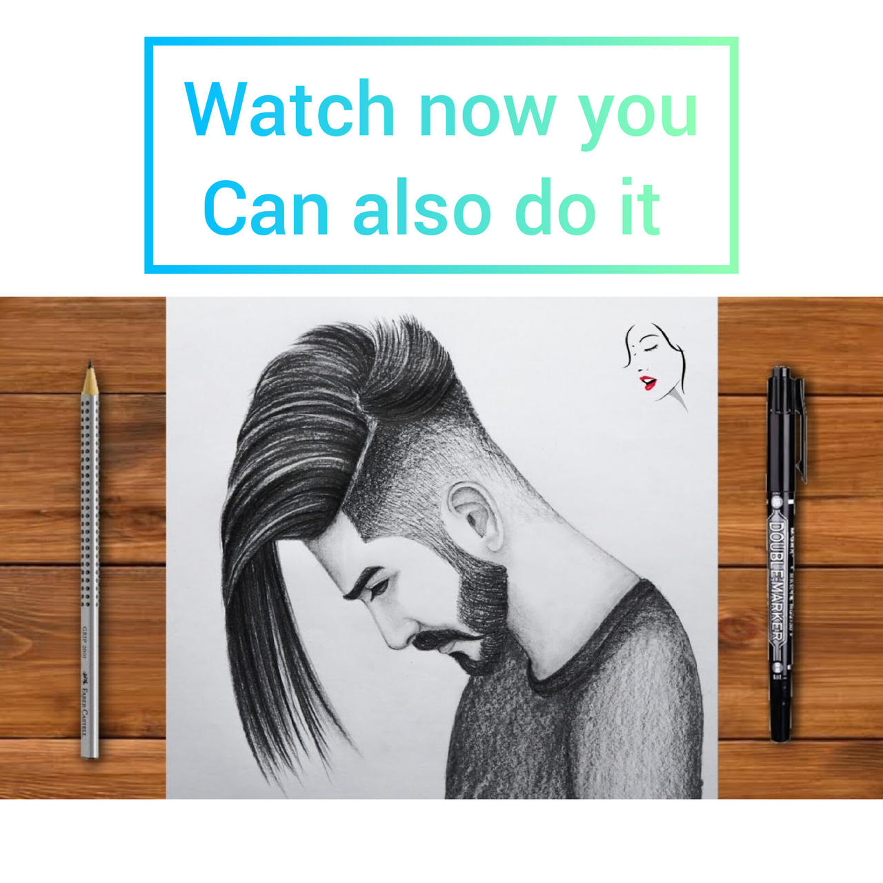 How to draw a Boy with Mask, Pencil sketch for beginner, Boy drawing