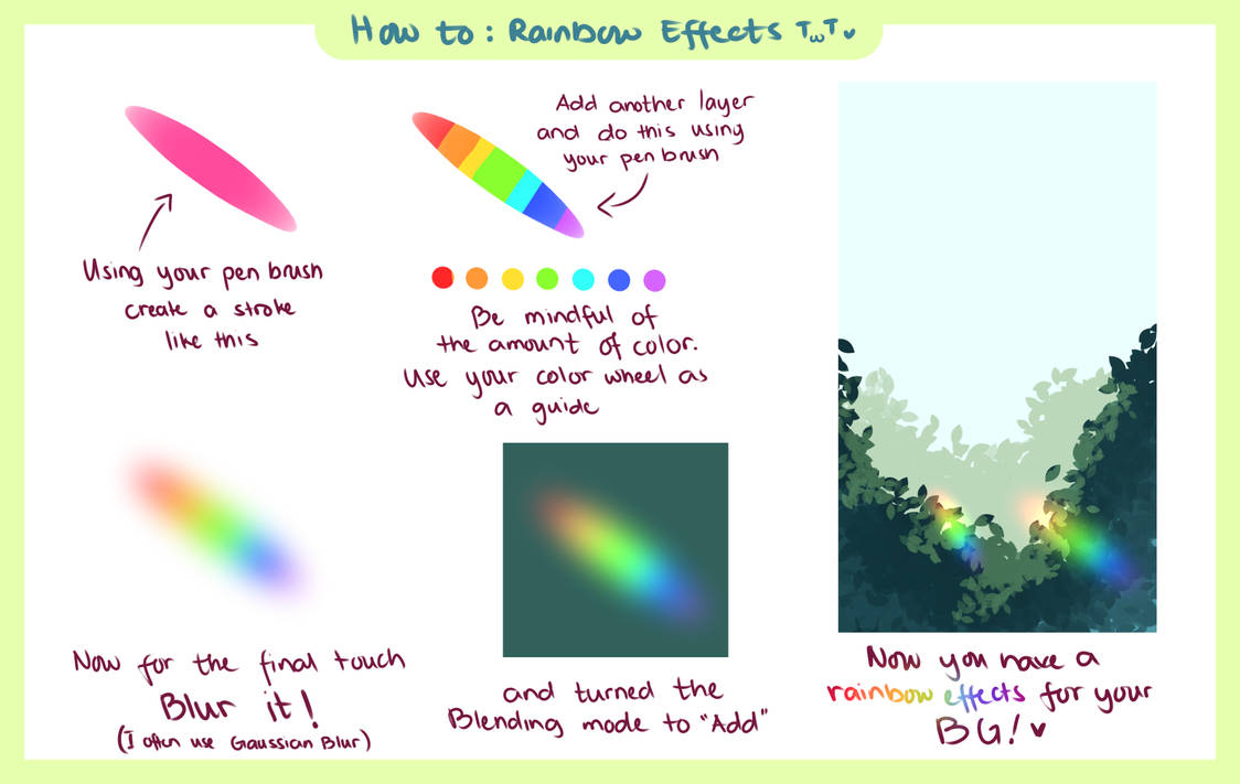 How To: Rainbow Effects by Sweetmeloday on DeviantArt