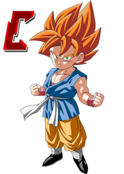 Kid Goku GT Super Saiyan Orange