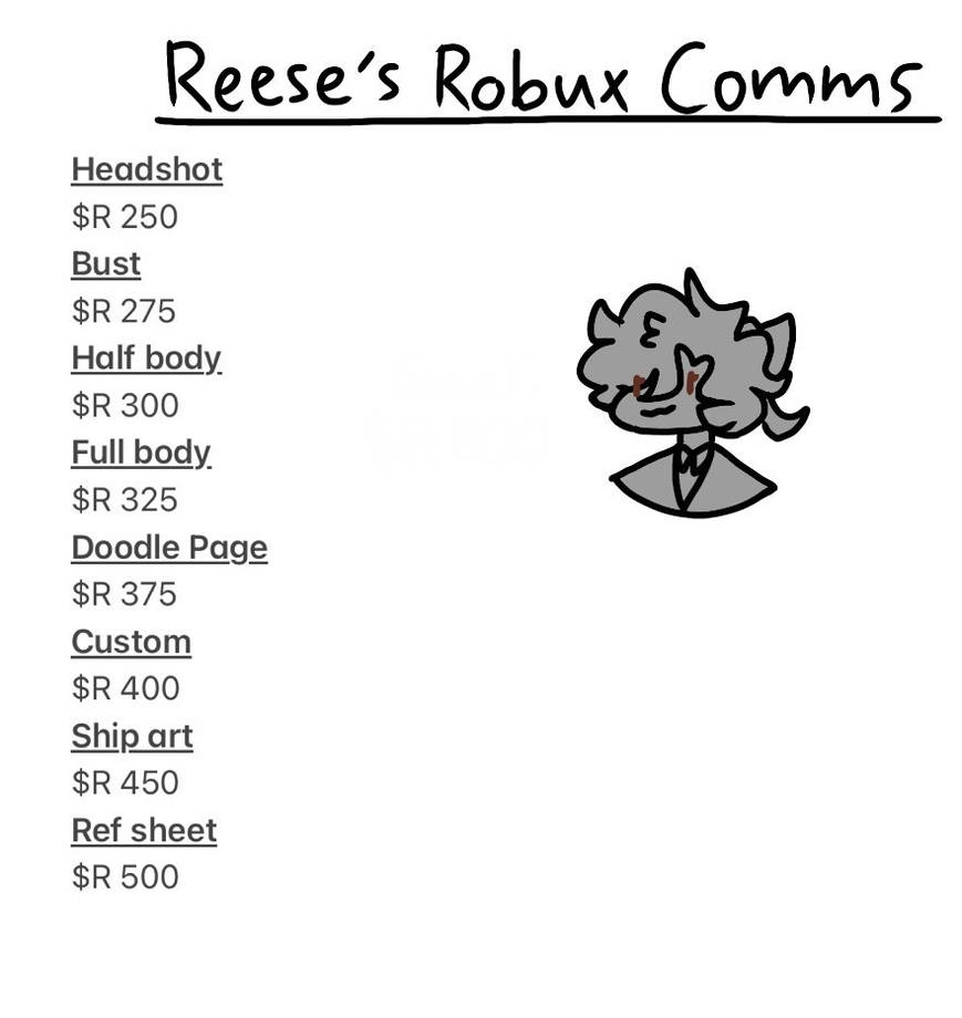 Robux comms by FeralCorgi on DeviantArt