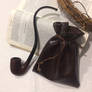 Strider Leather Pipe-weed Pouch (Dark Brown)