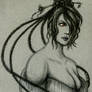 FFX: Lulu in Charcoal Gift Art