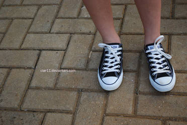 Black and White Converse