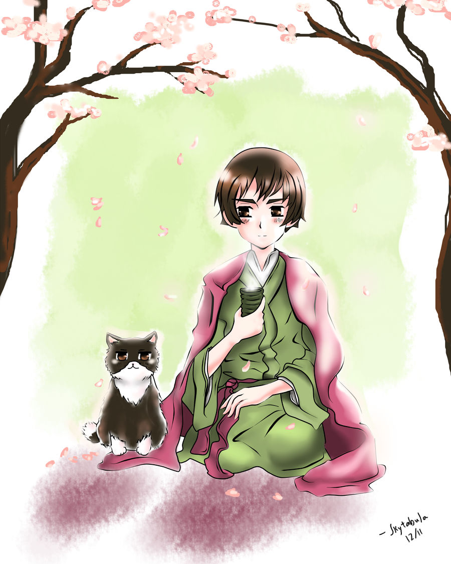 Japan and His Cat