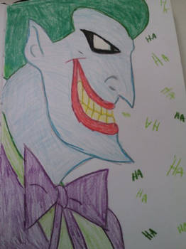 Animated Joker Coloured Pencil