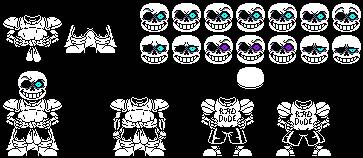 Pixilart - Epic Sans Phase 3 Sprite Sheet by Forsaken-bro