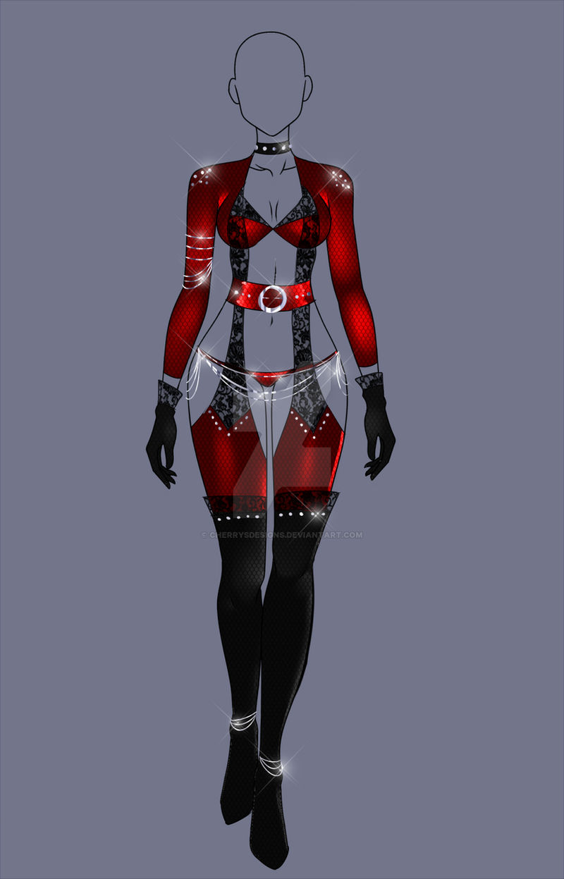(closed) Auction Adopt - Sexy Snake Skin Outfit