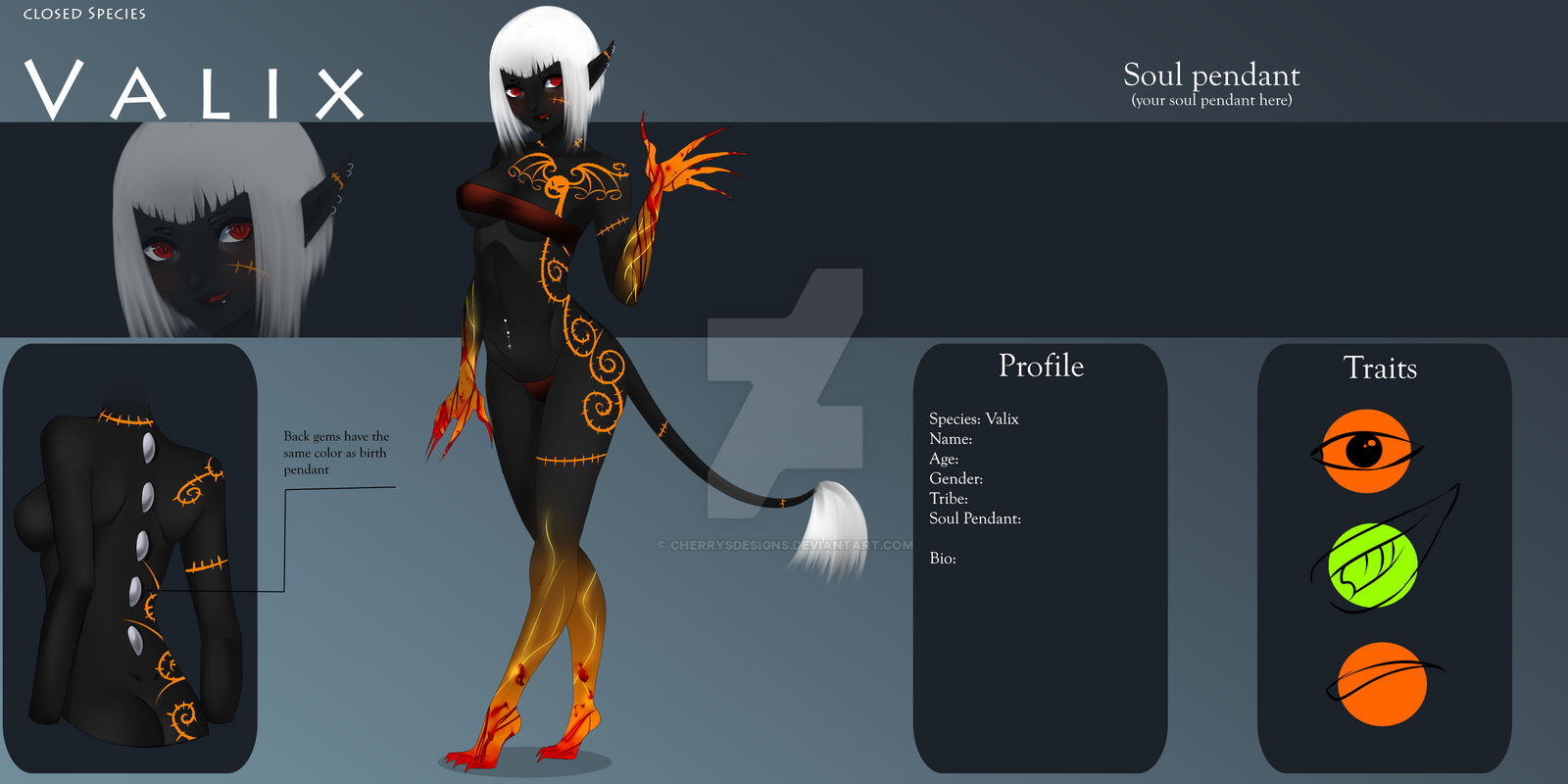 (closed) Auction Adopt - Female Valix 45 by CherrysDesigns on DeviantArt