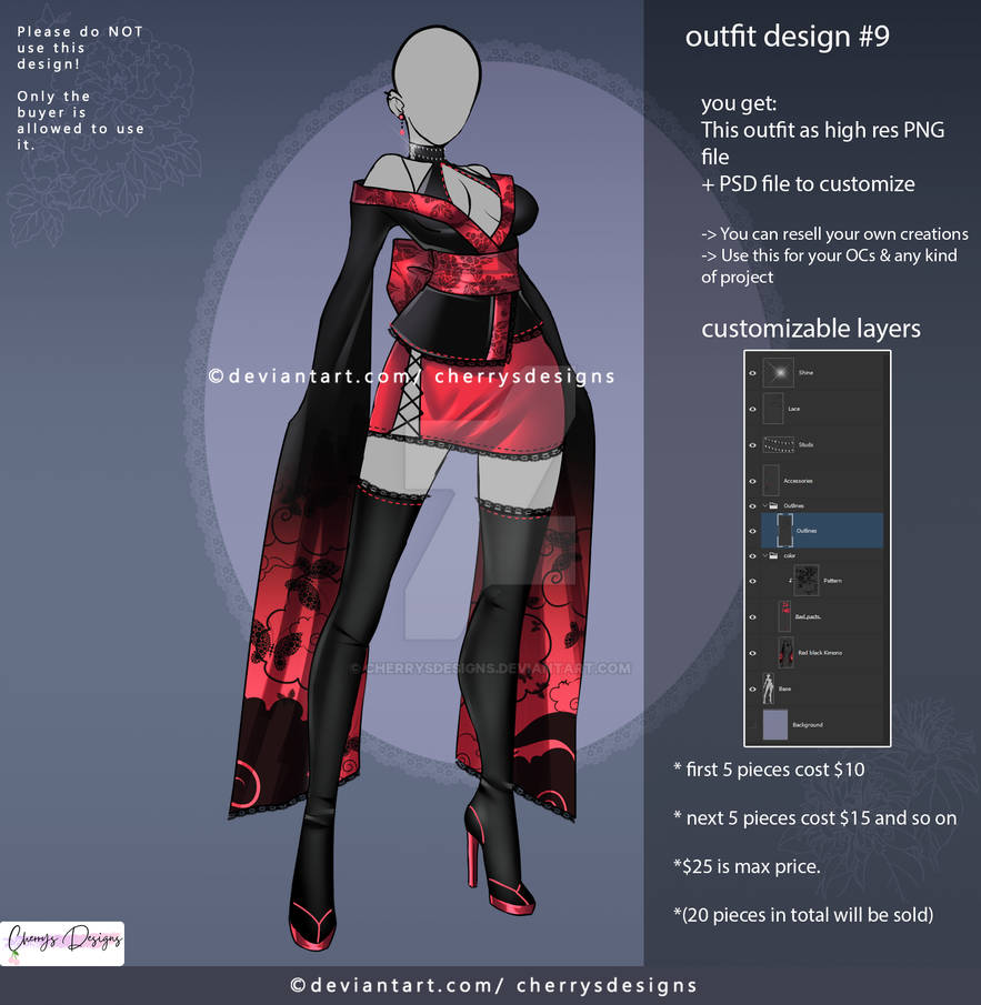 customizable Outfit design #9 by CherrysDesigns on DeviantArt