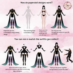 How to use my Paperdoll designs: Step by step