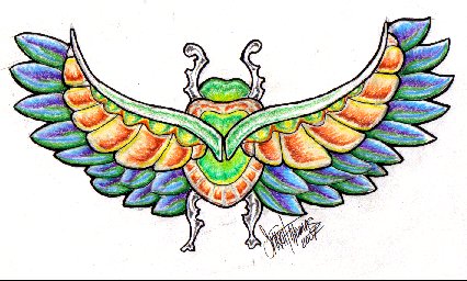 Winged Scarab