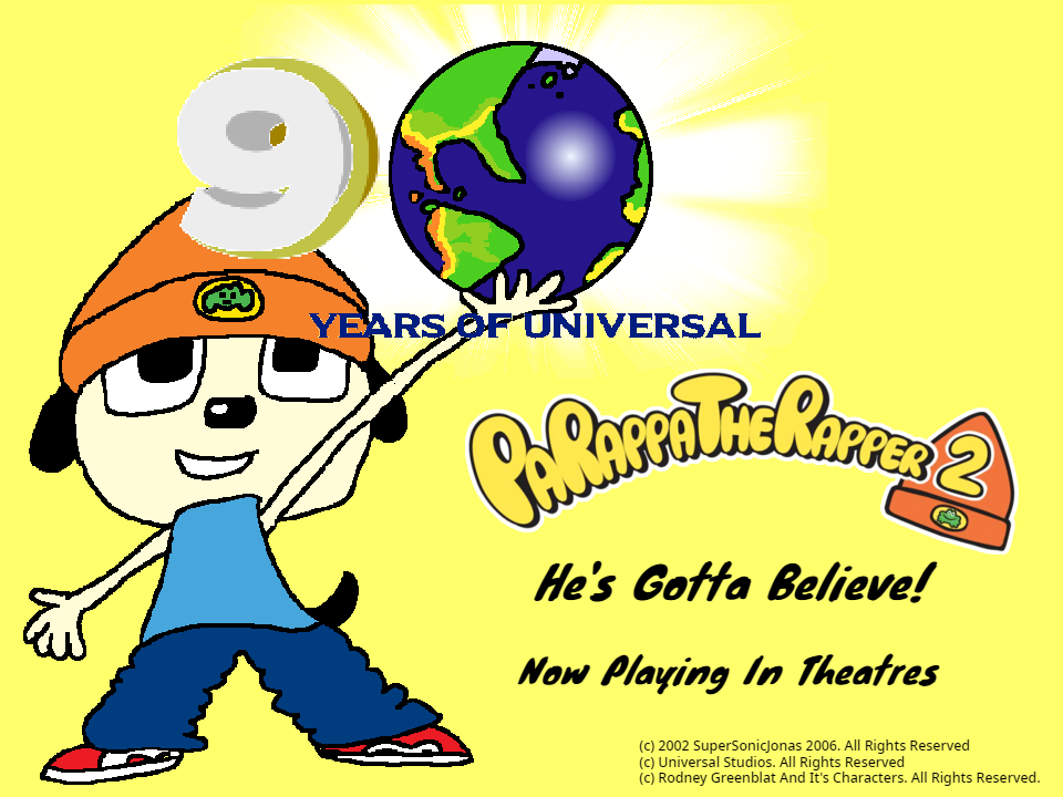 Parappa the Rapper 2  20 year anniversary drawing. by MsRaposa on