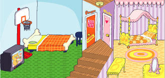 Parappa And Pinto's Bedroom by SuperSonicJonas