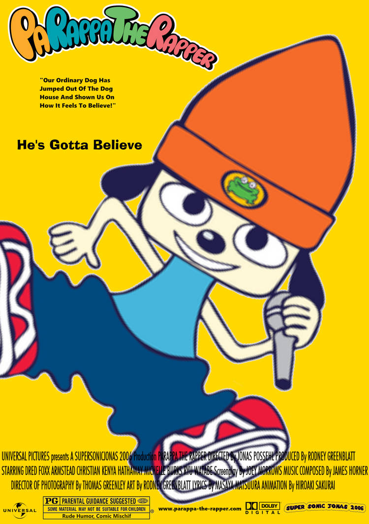 Parappa The Rapper Movie Poster (1997) by SuperSonicJonas on DeviantArt