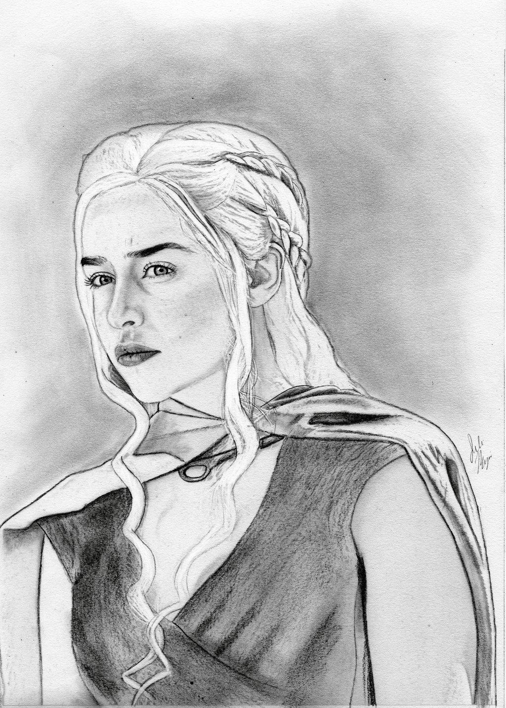 Daenerys Targaryen (Game of Thrones Drawing)