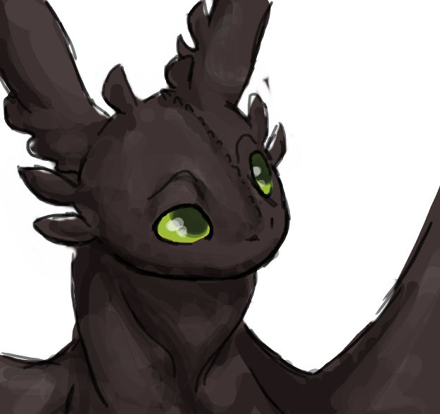 Toothless Doodle by Wind21 on DeviantArt