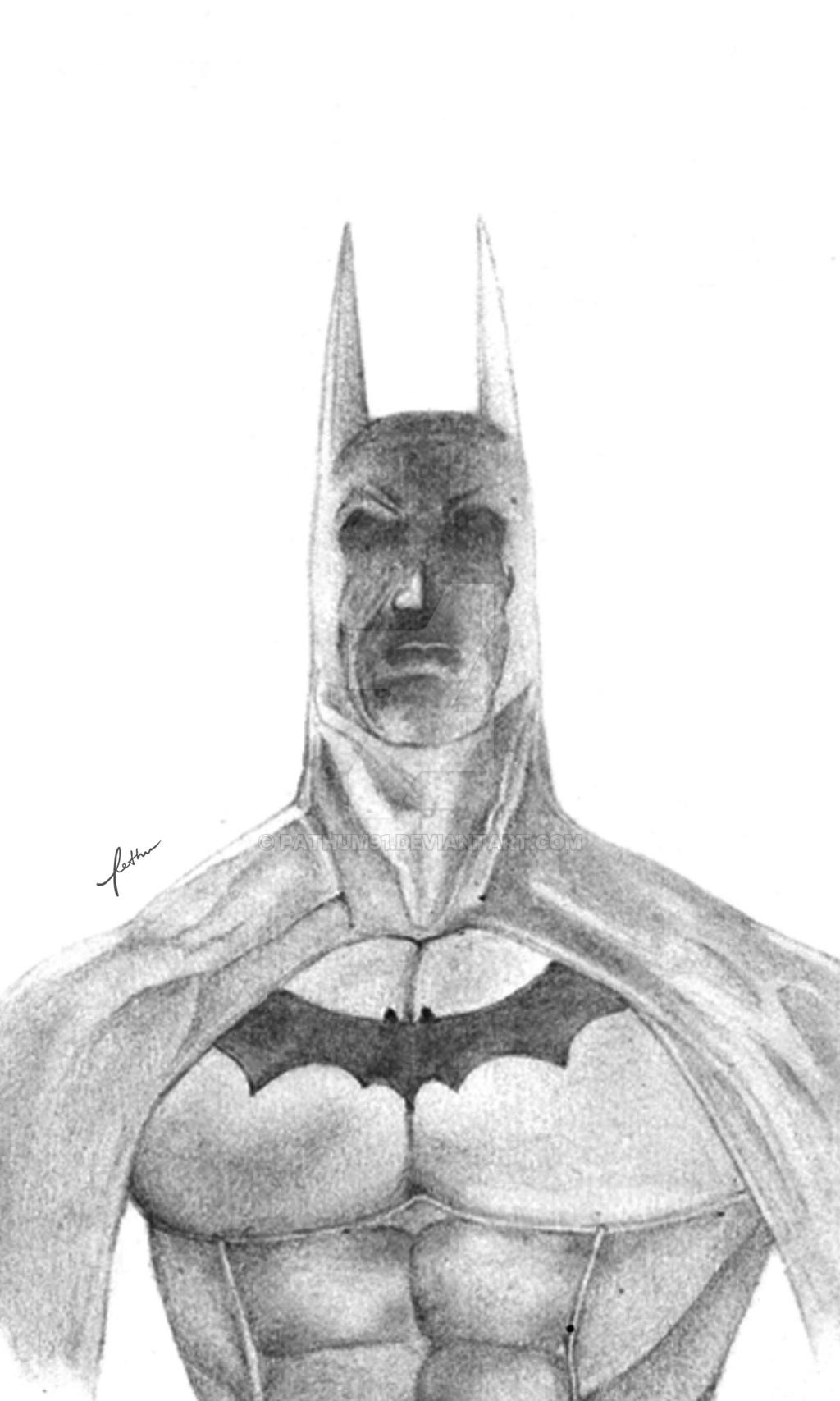 Batman -Hand drawing by PATHUM91 on DeviantArt
