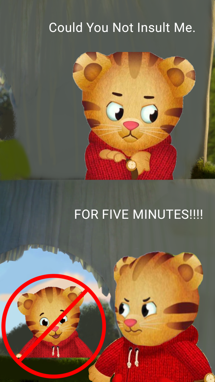 Daniel Tiger Deviantart Daniel Tiger Yells At The DTN Haters by ROTGANDTBG11011 on DeviantArt