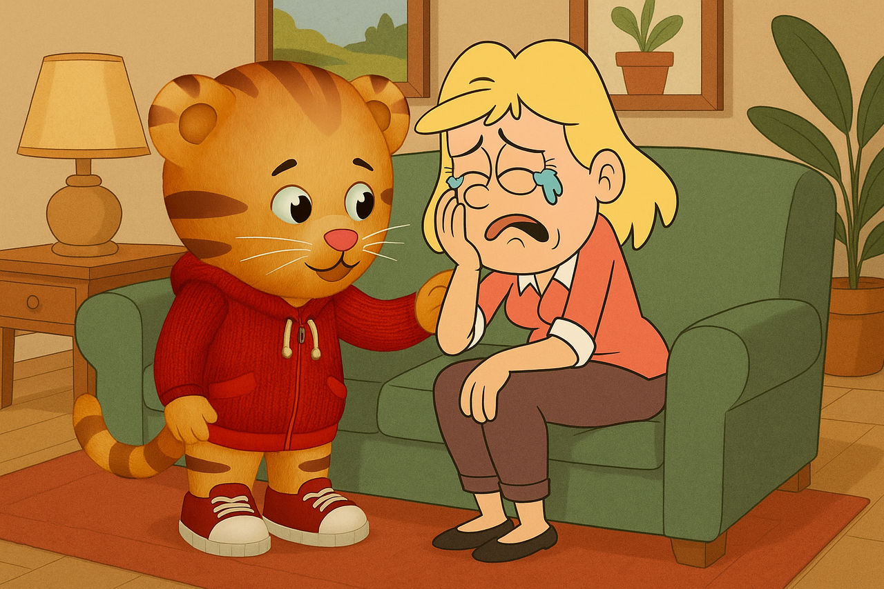 Deviantart Daniel Daniel tiger comforts Rita loud by ROTGANDTBG11011 on DeviantArt