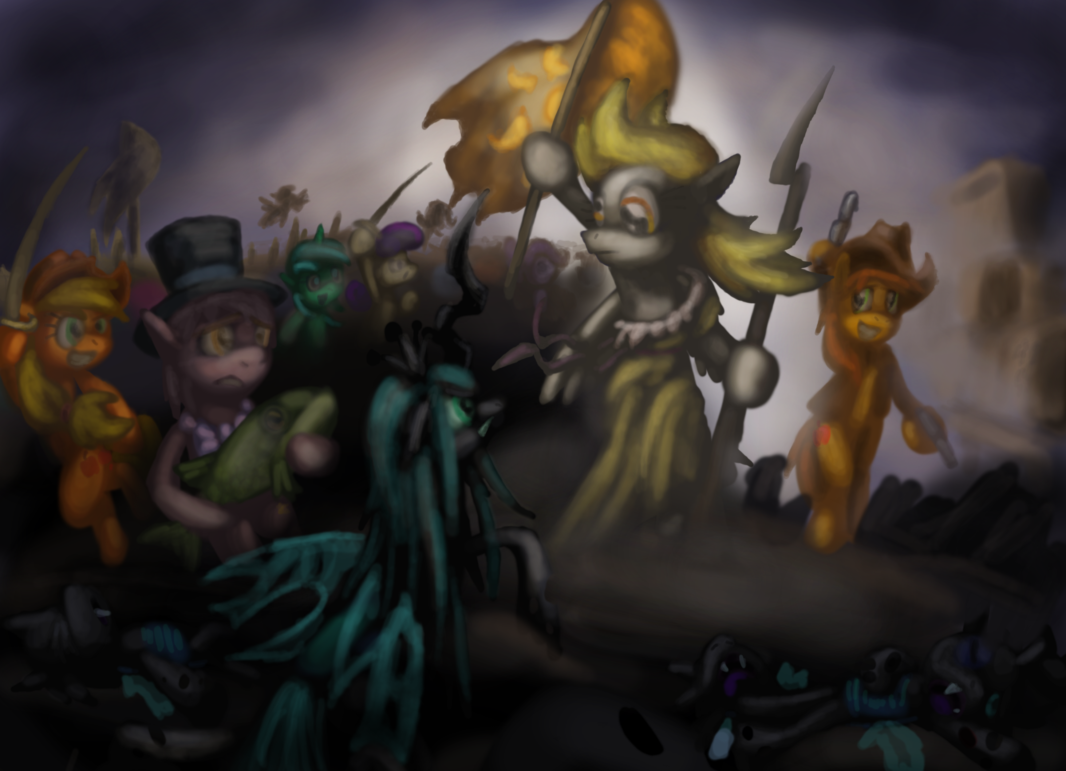 Libderpy Leading the Ponies