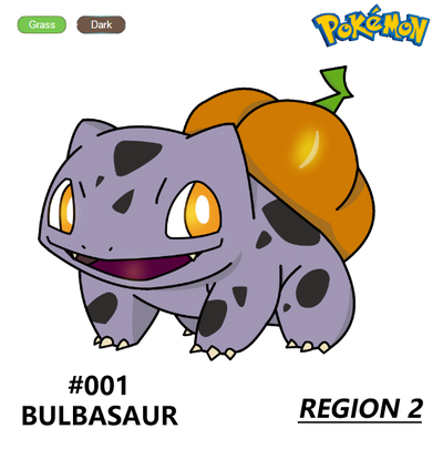 Bulbasaur Two 001. BULBASAUR (REGION 2) by JairoMiami on DeviantArt