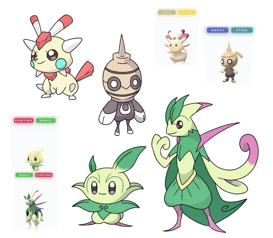 Some AI-Generated Fakemon by oneHundredJams on DeviantArt