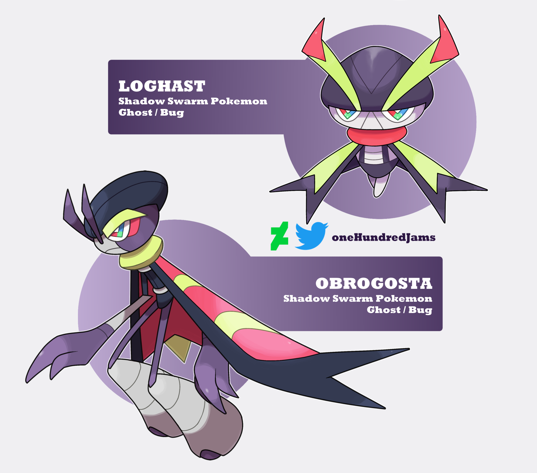 Fakemon: Ghost Locusts (Mazah Region Entry) by oneHundredJams on DeviantArt