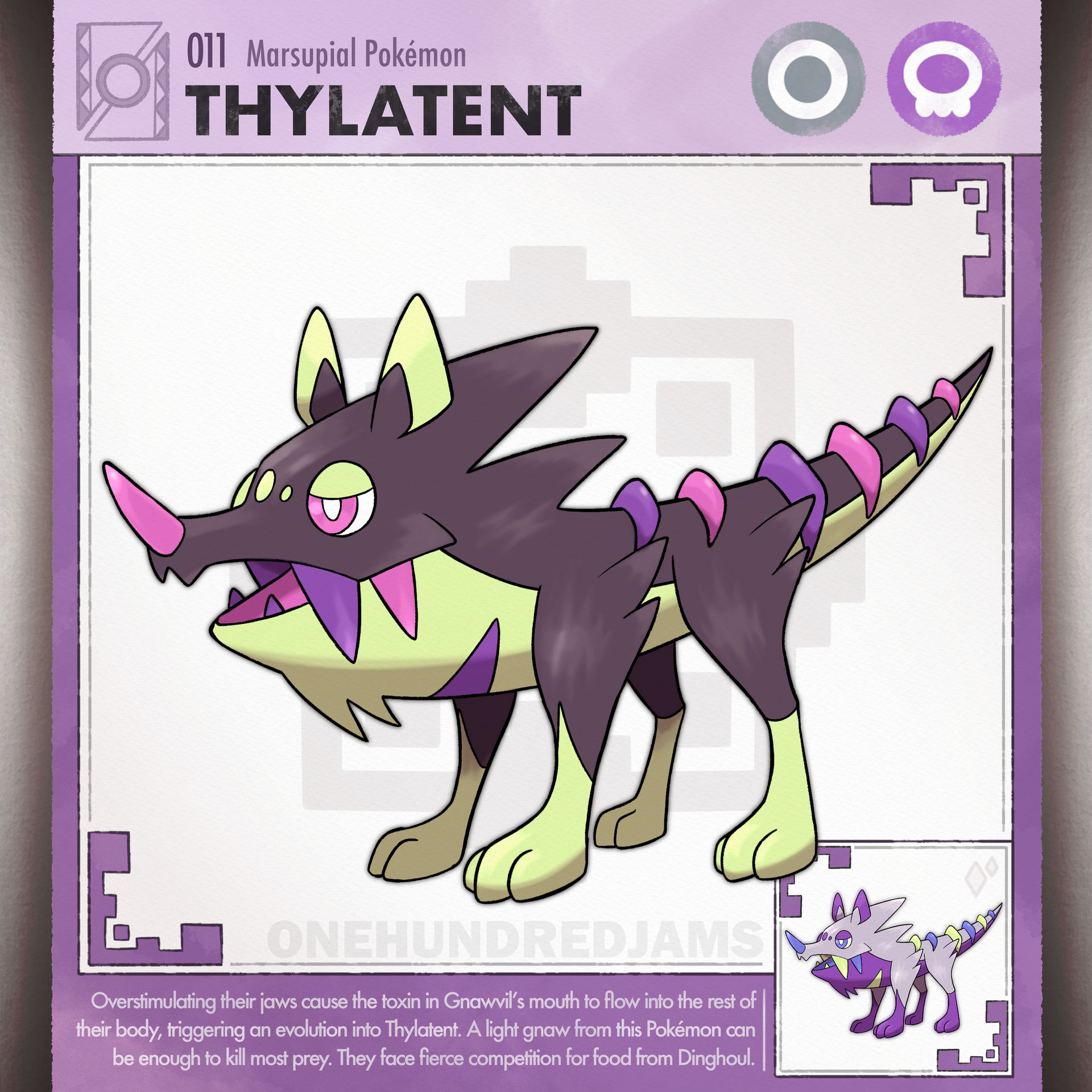 Threading Fakemon Fakemon: Thylatent by oneHundredJams on DeviantArt