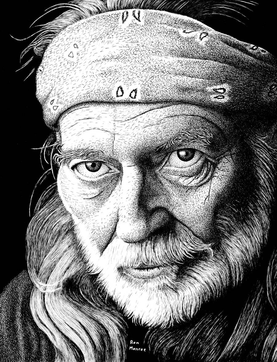 Willie Nelson Revisited by ronmonroe