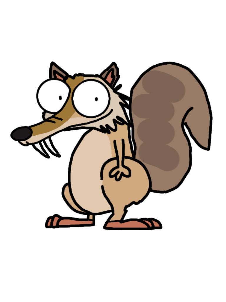 Scrat Style My Drawing of scrat by CheddarDillonReturns on DeviantArt
