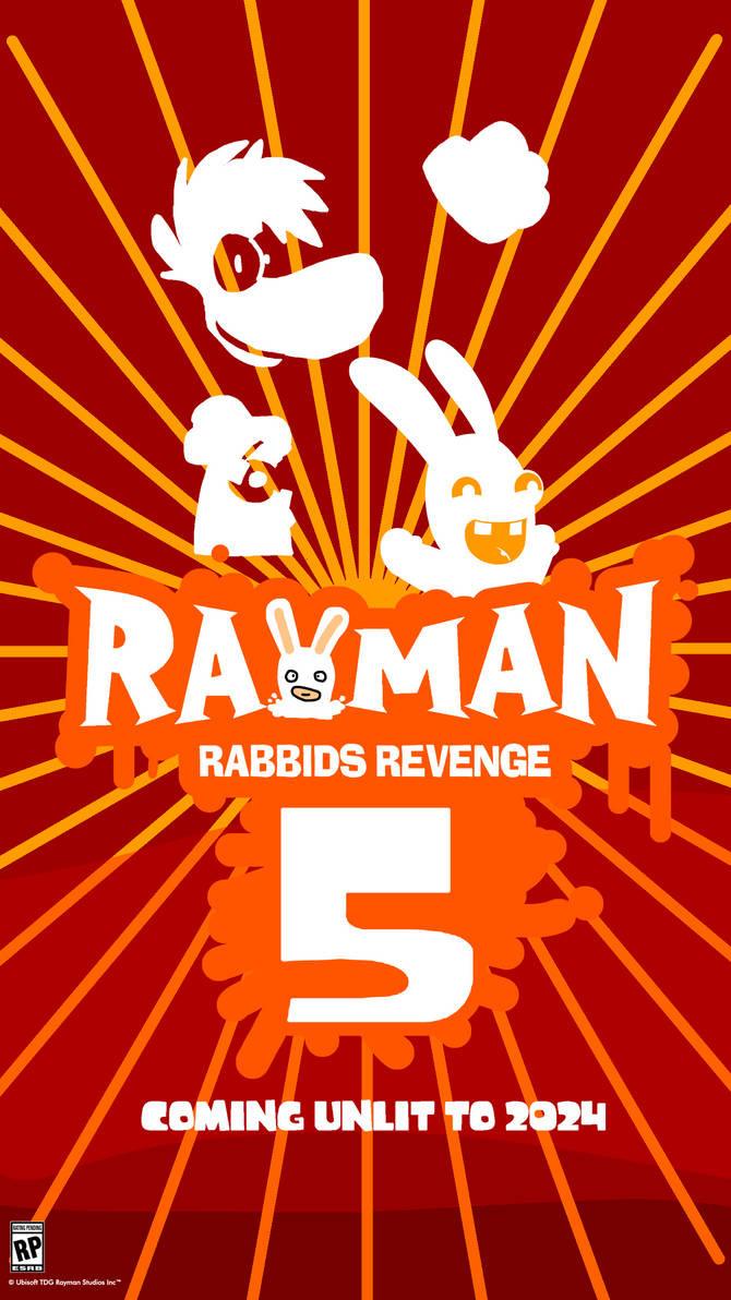 Rayman Rabbids Ad Rayman 5 Rabbids Revenge (2024) E3 2022 Poster by CheddarDillonReturns ...