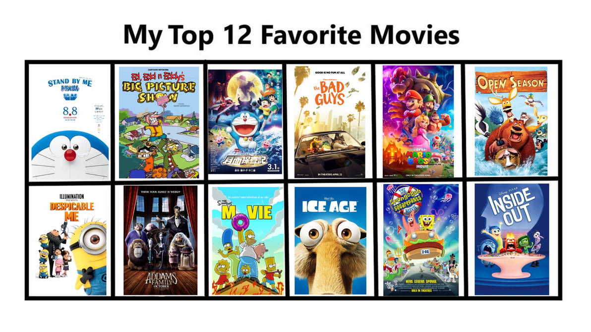 My Top 12 Favorite Movies by CheddarDillonReturns on DeviantArt