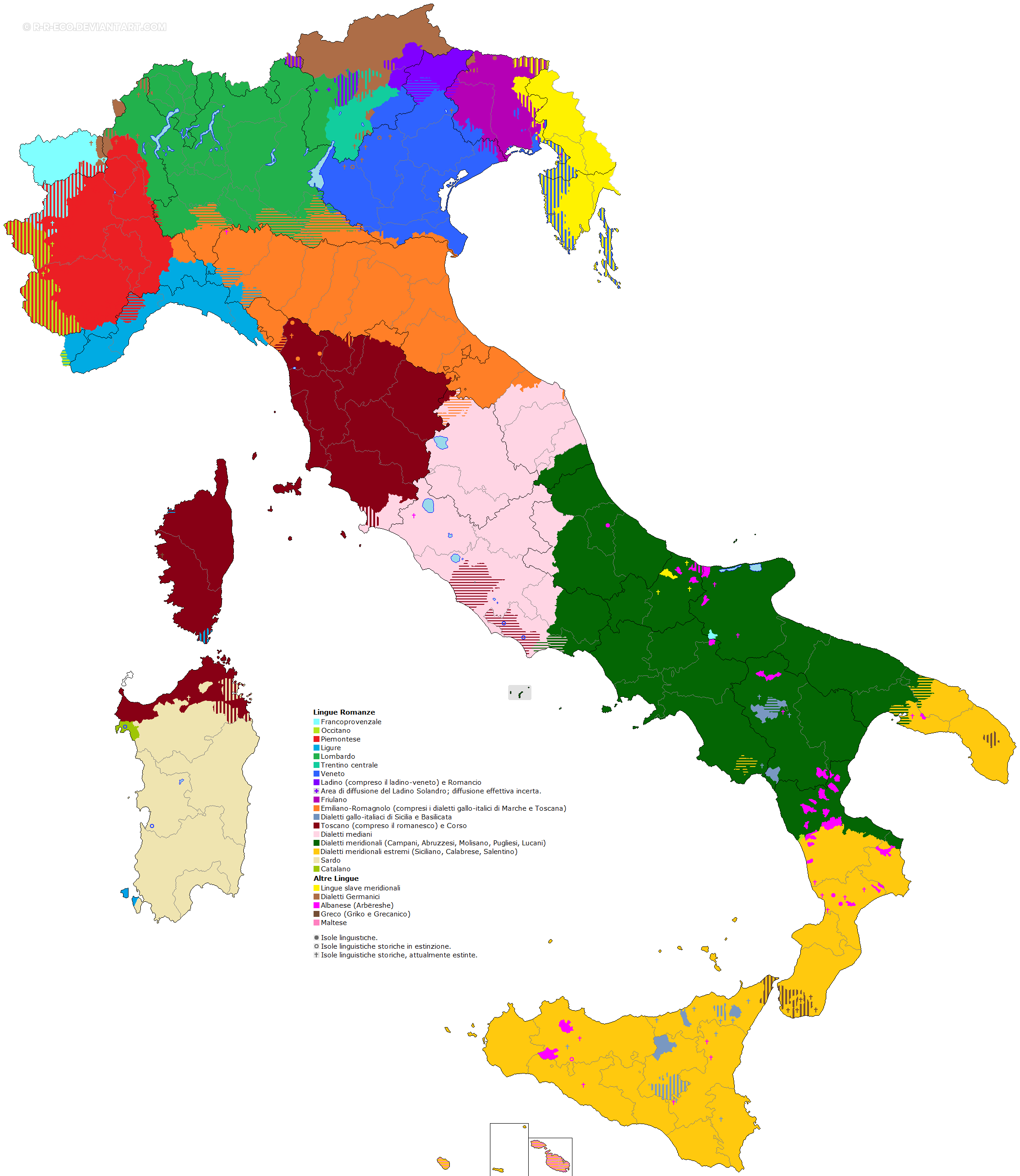 In Italian Language Italian Language Map