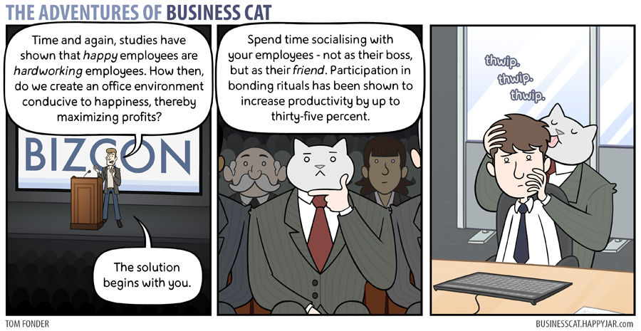 The Adventures of Business Cat - Bonding by tomfonder